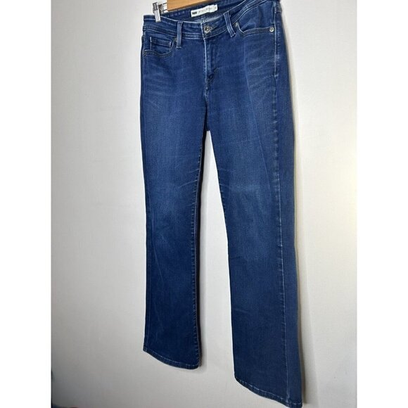 Levis 529 Curvy Bootcut Denim Jeans Women’s Dark Blue Wash Size 10 - Picture 5 of 14